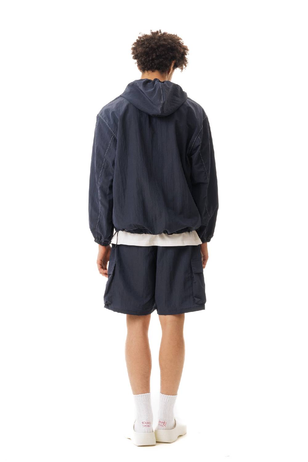 Lc23 Nylon Hooded Jacket Navy Pezzi Unici