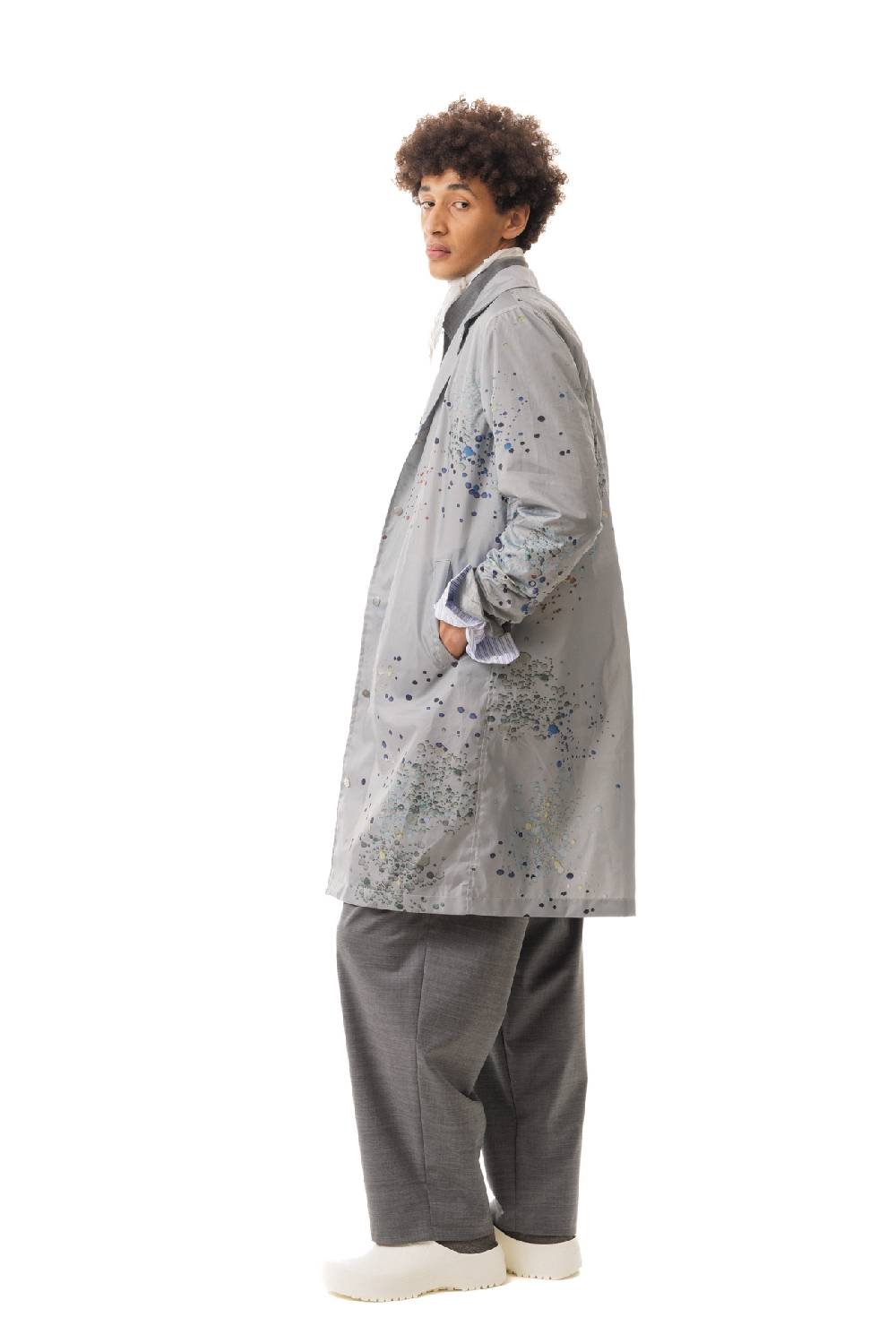 Lc23 Splash Printed Nylon Coat Soddisfazione Garantita