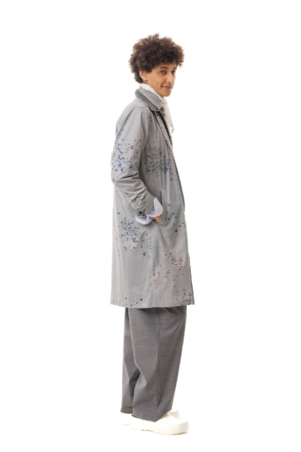 Lc23 Splash Printed Nylon Coat Soddisfazione Garantita