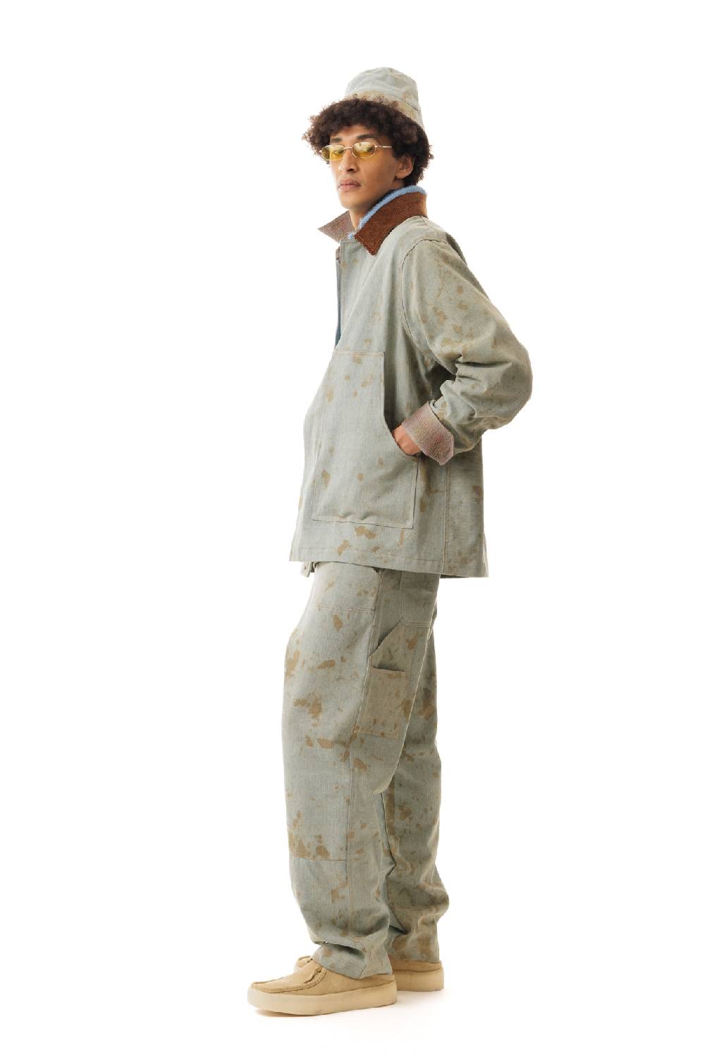 Lc23 Dirty Denim Work Jacket Qualità Garantita