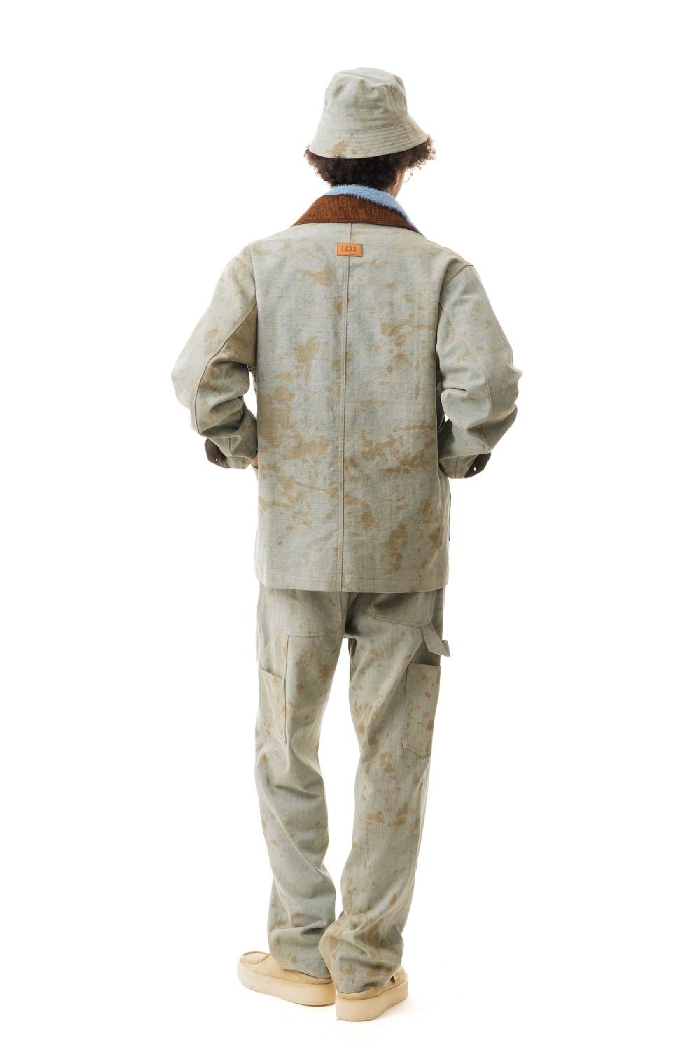 Lc23 Dirty Denim Work Jacket Qualità Garantita