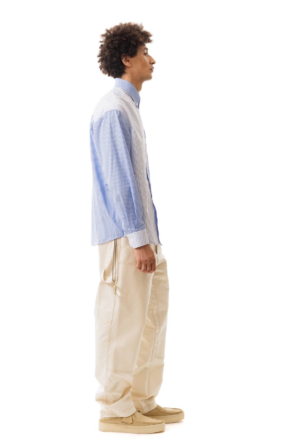Lc23 Double Popeline Stripes Shirt Blue Convenienza