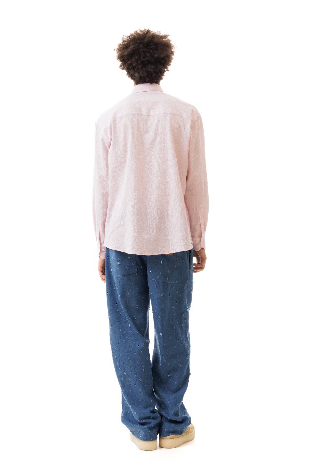 Lc23 Seersucker Shirt Pink Presa