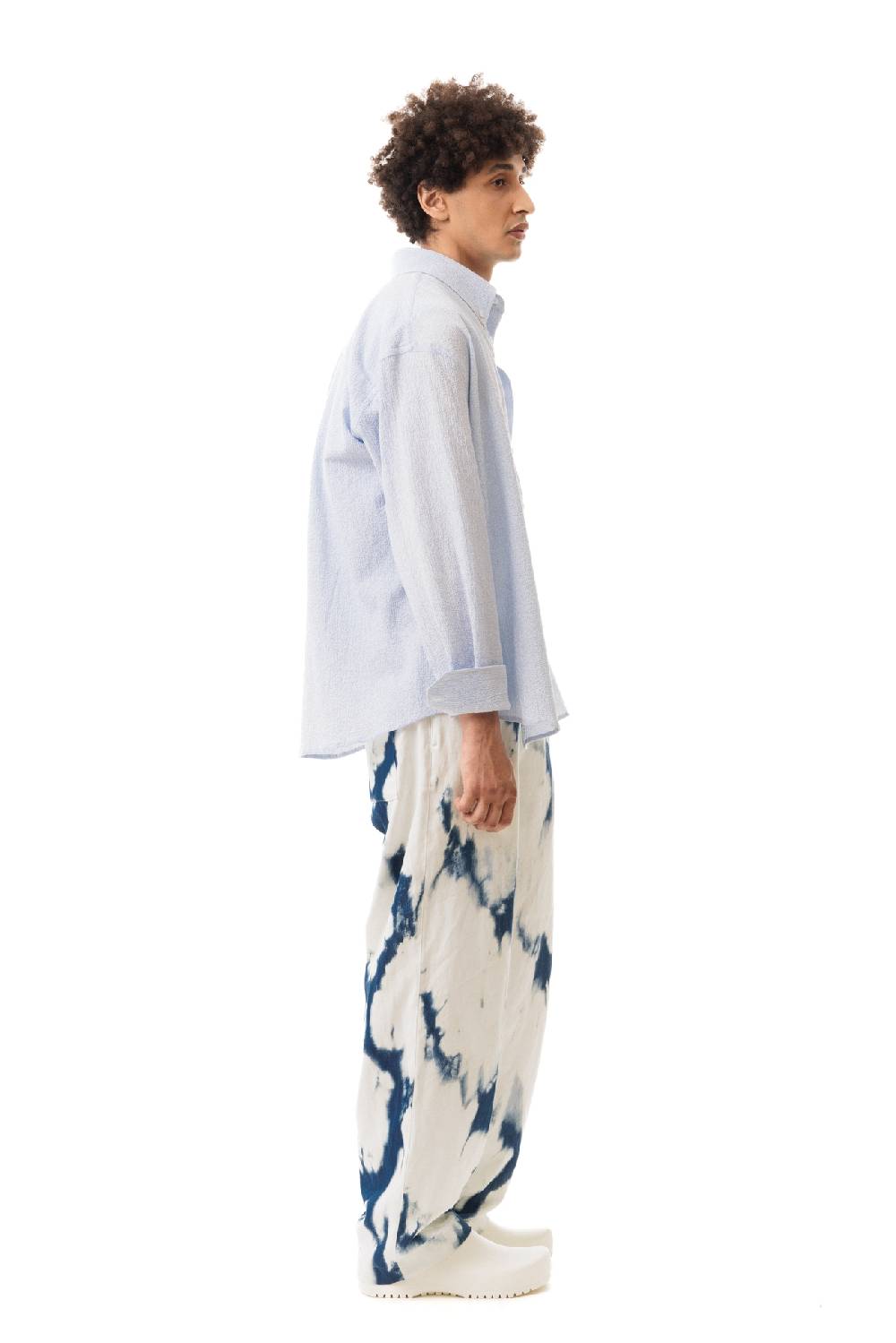 Lc23 Seersucker Shirt Blue Sconto