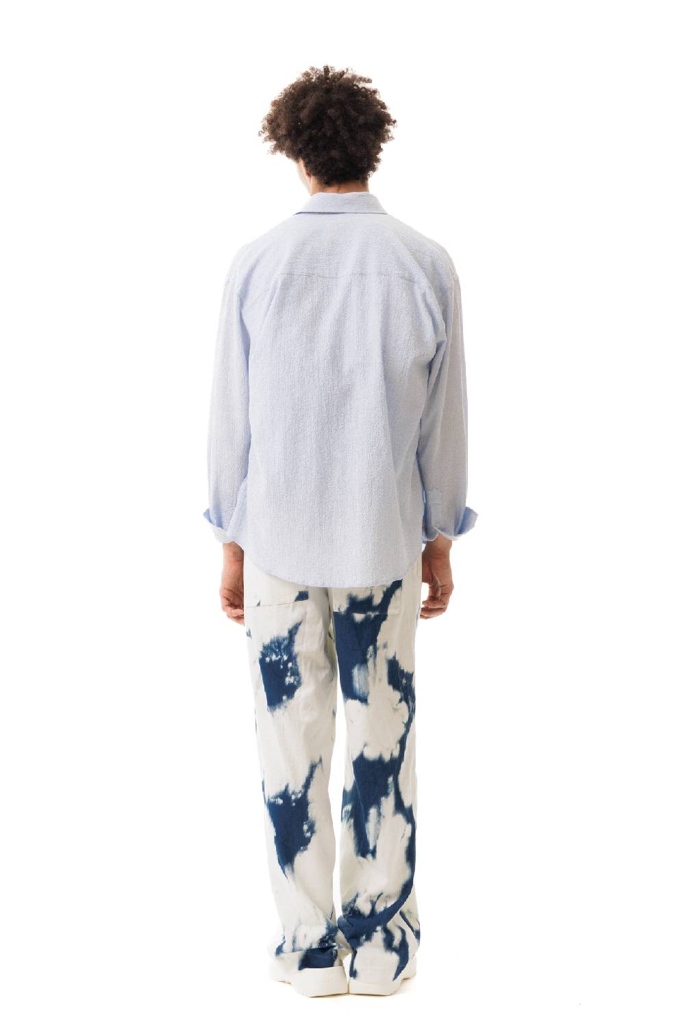 Lc23 Seersucker Shirt Blue Sconto