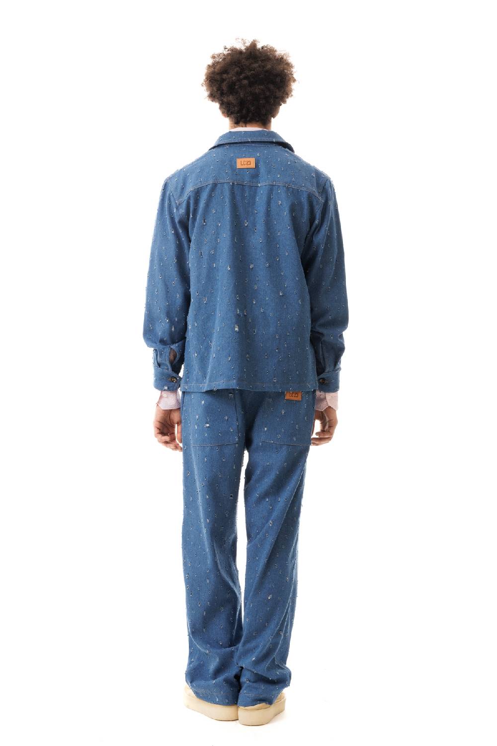 Lc23 Ripped Denim Overshirt Hotsell