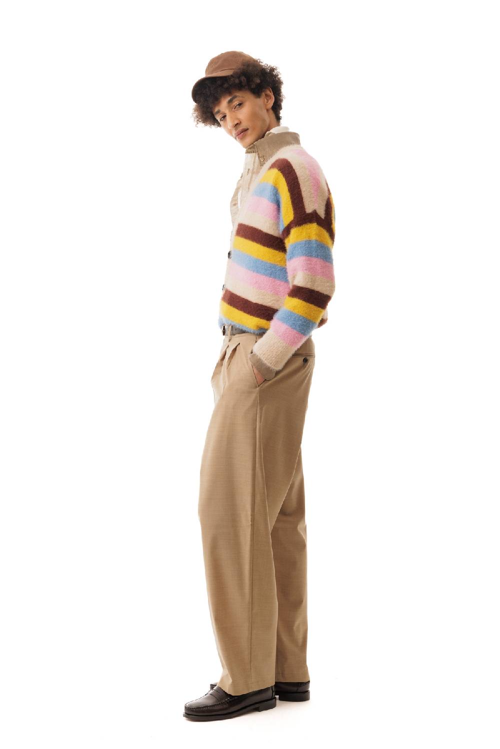 Lc23 Multicolor Stripes Cardigan Vendite Flash