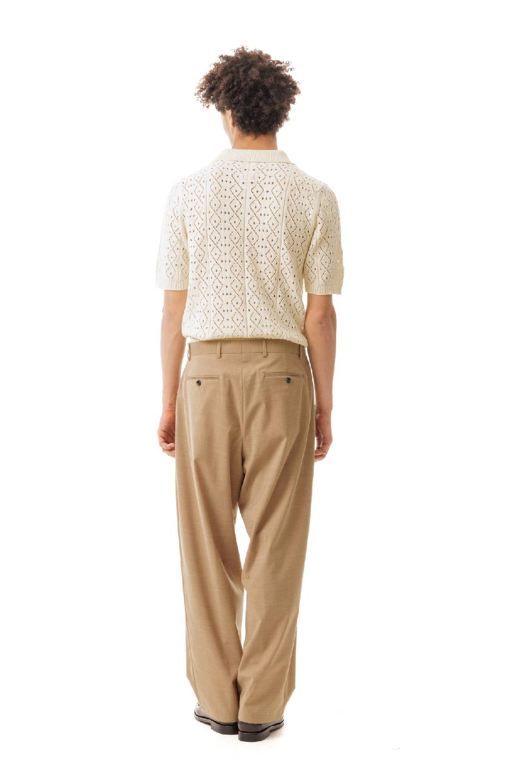 Lc23 Crochet Polo Sweater Negozio