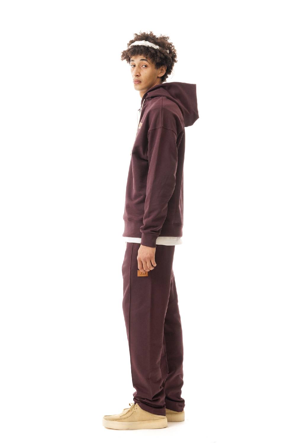 Lc23 Zip Hoodie Bordeaux In Linea