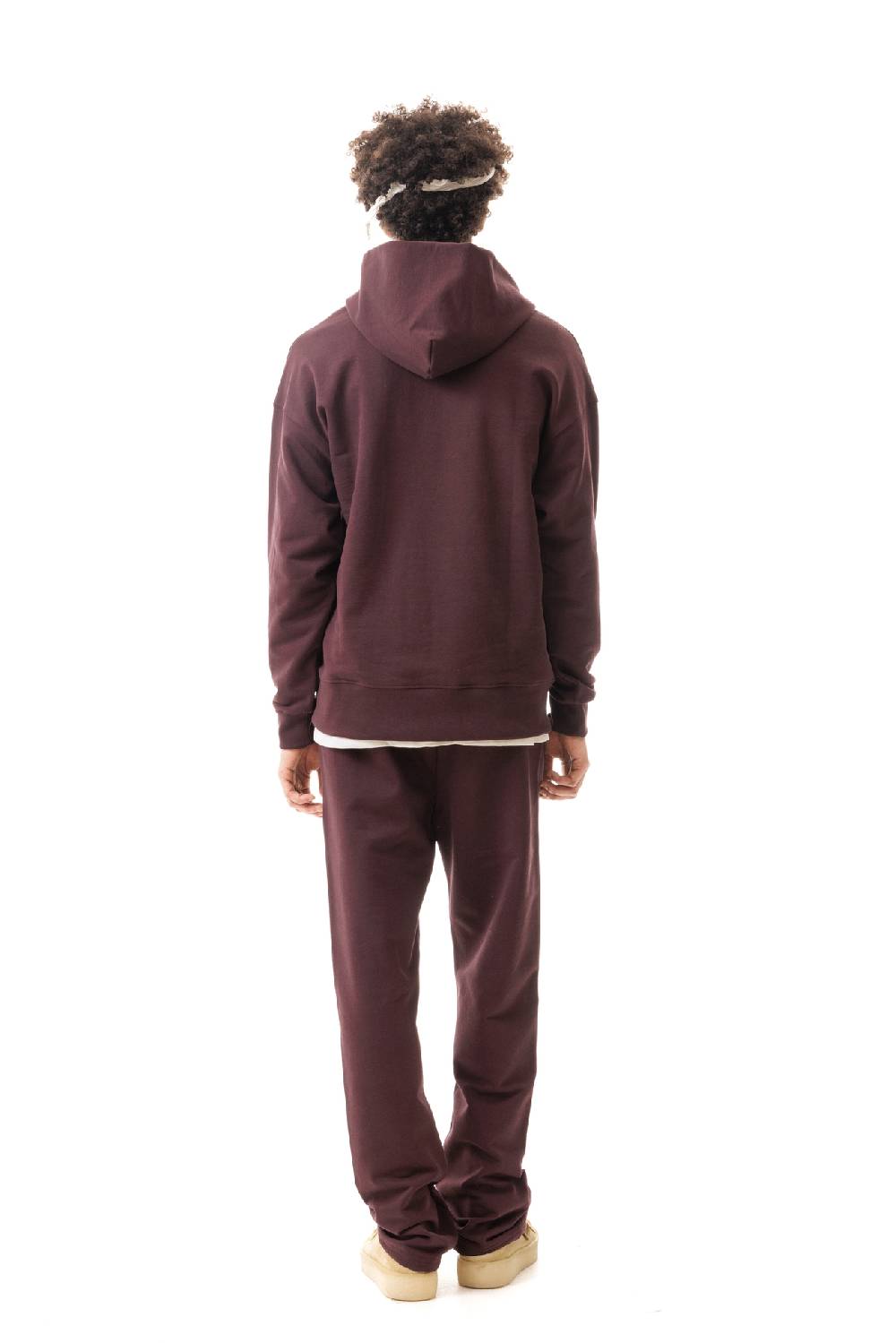Lc23 Zip Hoodie Bordeaux In Linea