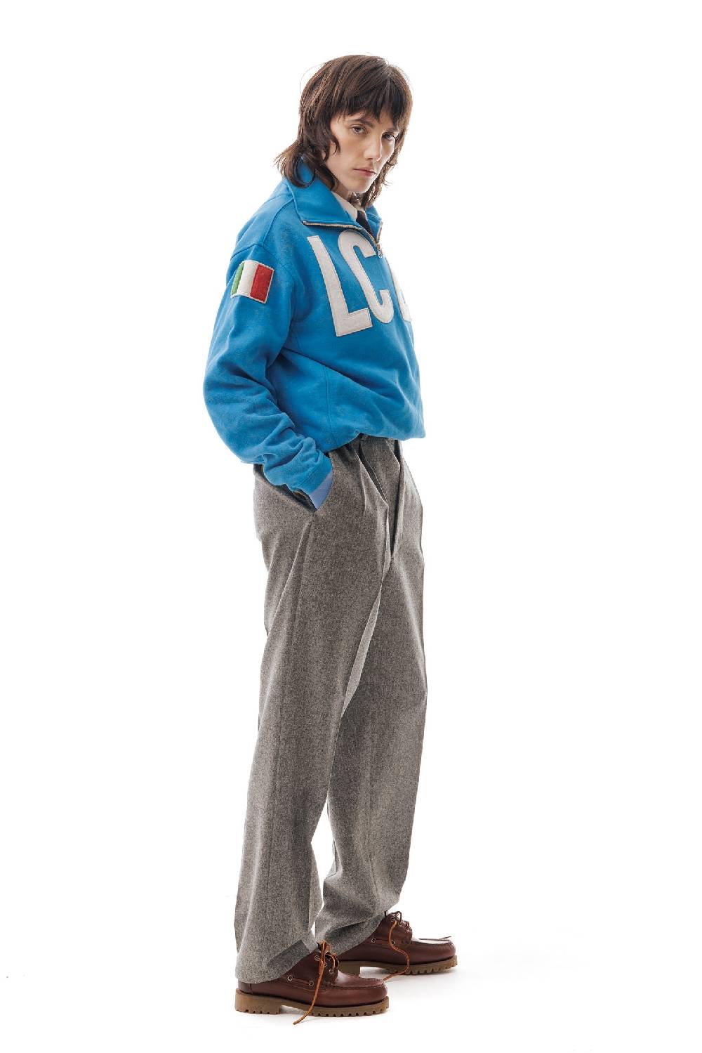 Lc23 LC23 x KAPPA EROI SWEATER BLUE Black Friday Prezzi