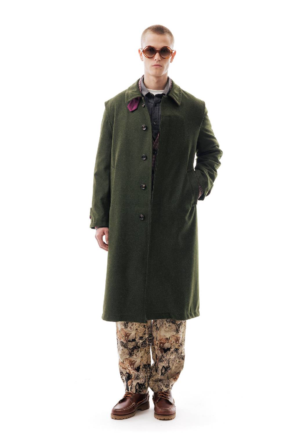 Lc23 WR Loden Coat Green Prezzo Ridotto