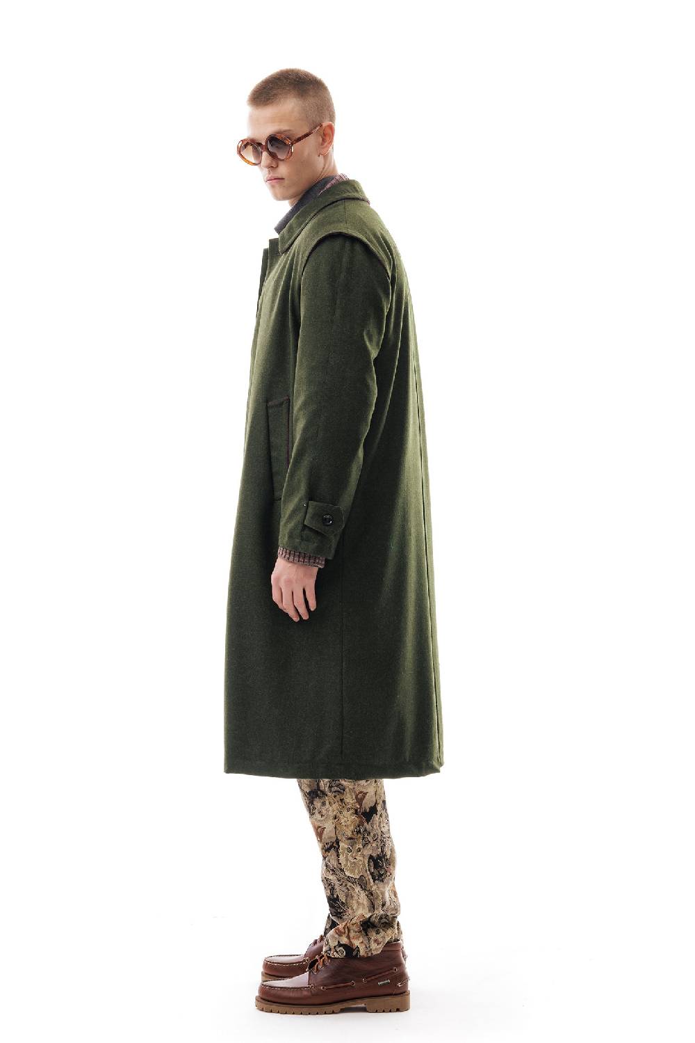 Lc23 WR Loden Coat Green Prezzo Ridotto