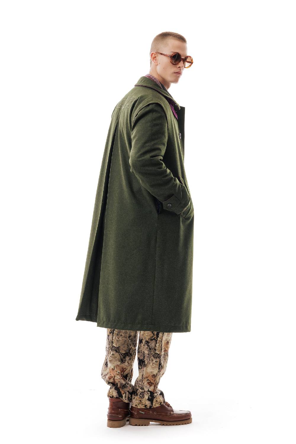 Lc23 WR Loden Coat Green Prezzo Ridotto