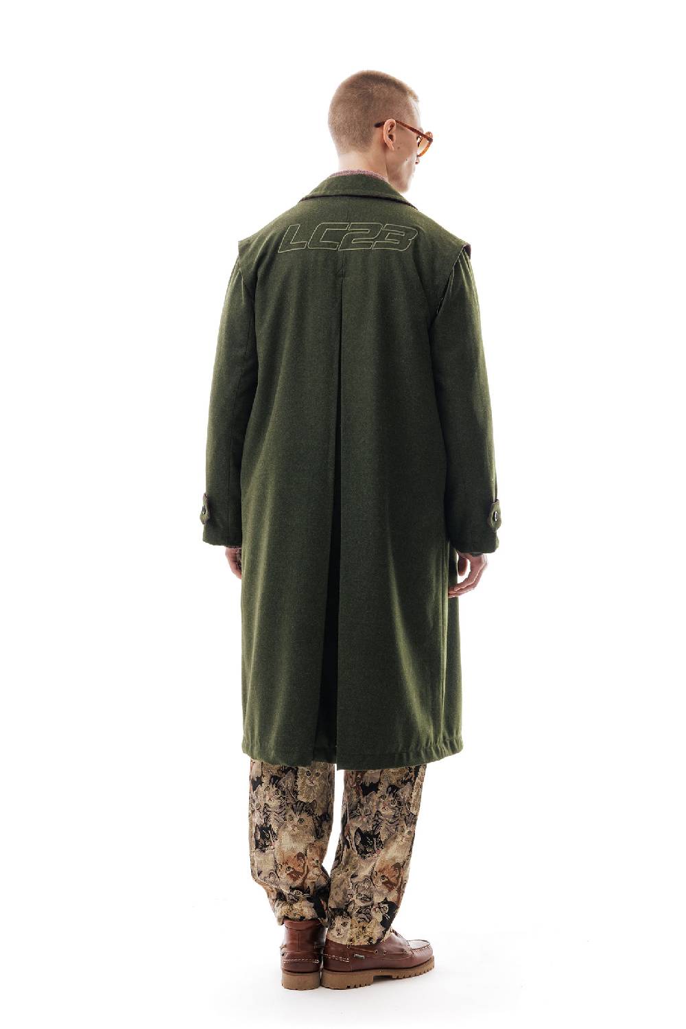 Lc23 WR Loden Coat Green Prezzo Ridotto