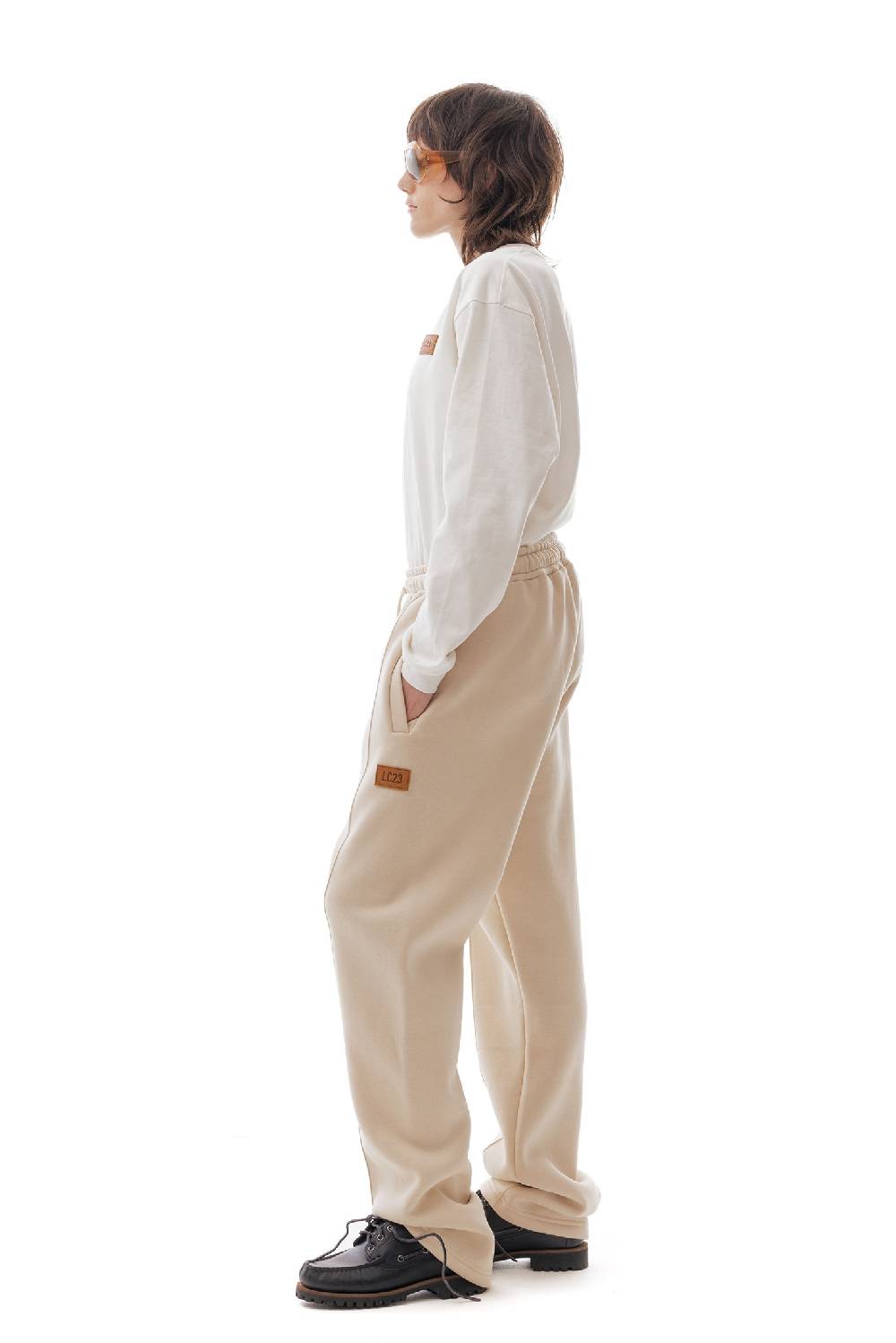 Lc23 Fleece Basic Pants Beige Sottocosto