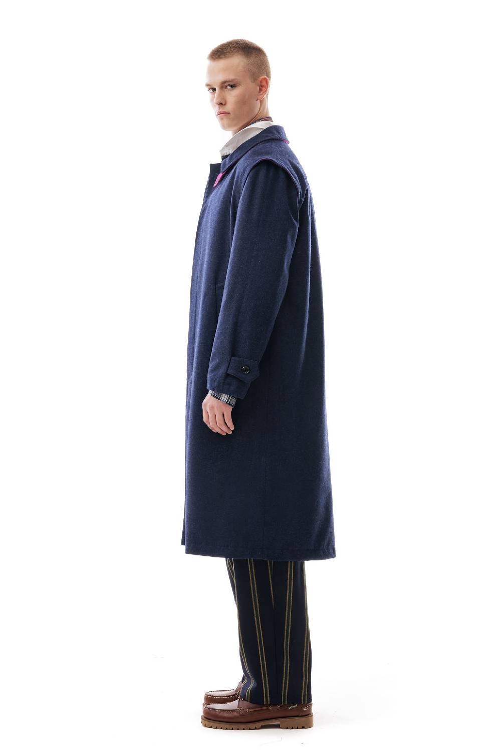 Lc23 WR Loden Coat Navy Convenienza