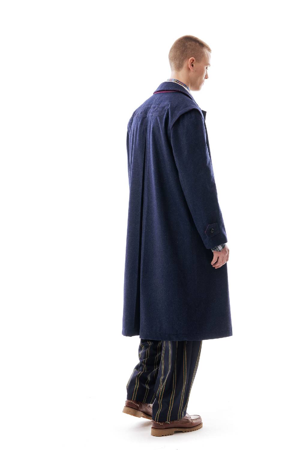 Lc23 WR Loden Coat Navy Convenienza