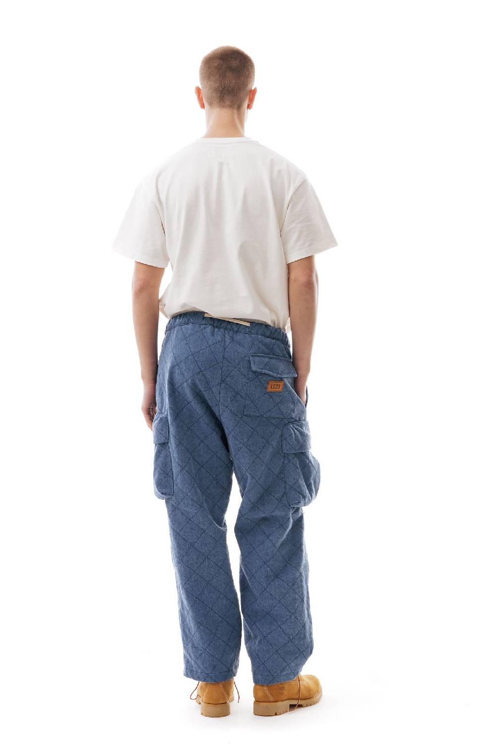Lc23 Quilted Denim Cargo Pants Novità