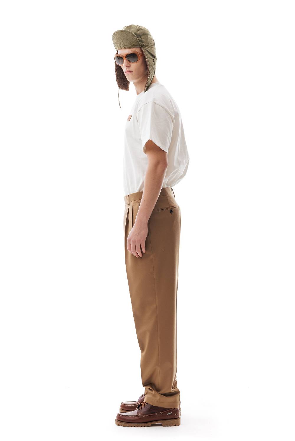 Lc23 Flannel Camel Trousers Saldi