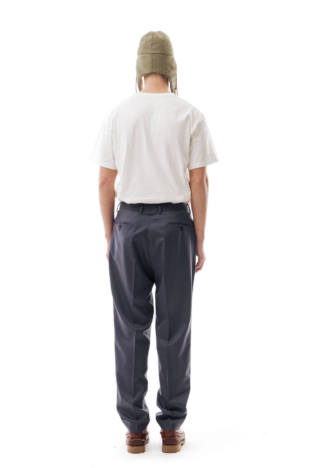 Lc23 Flannel Dark Grey Trousers Offerte