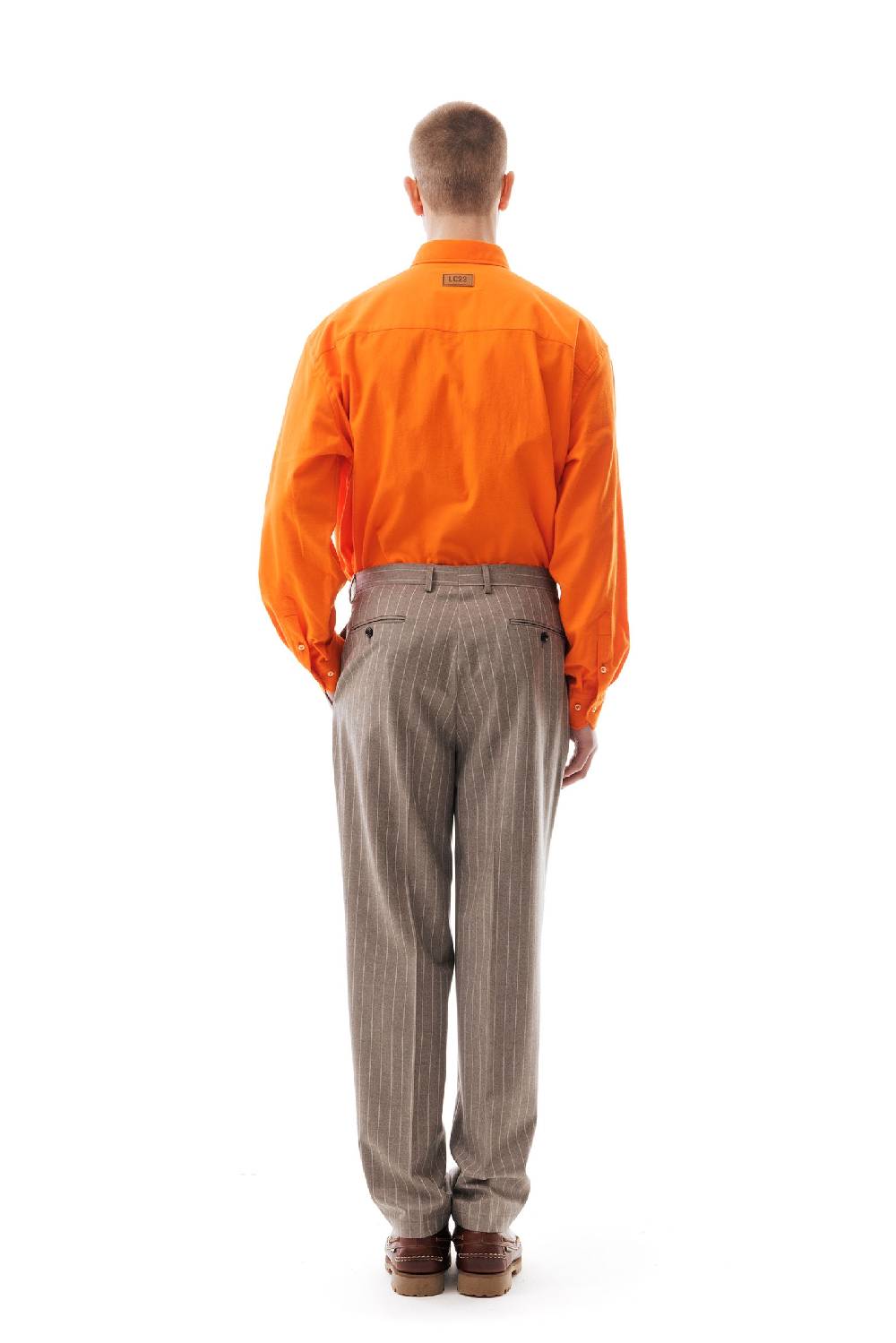Lc23 Gessato Beige Trousers Hotsell