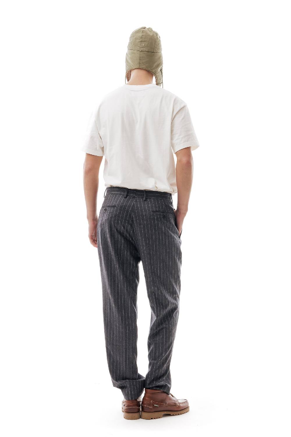Lc23 Gessato Grey Trousers Vendita Calda