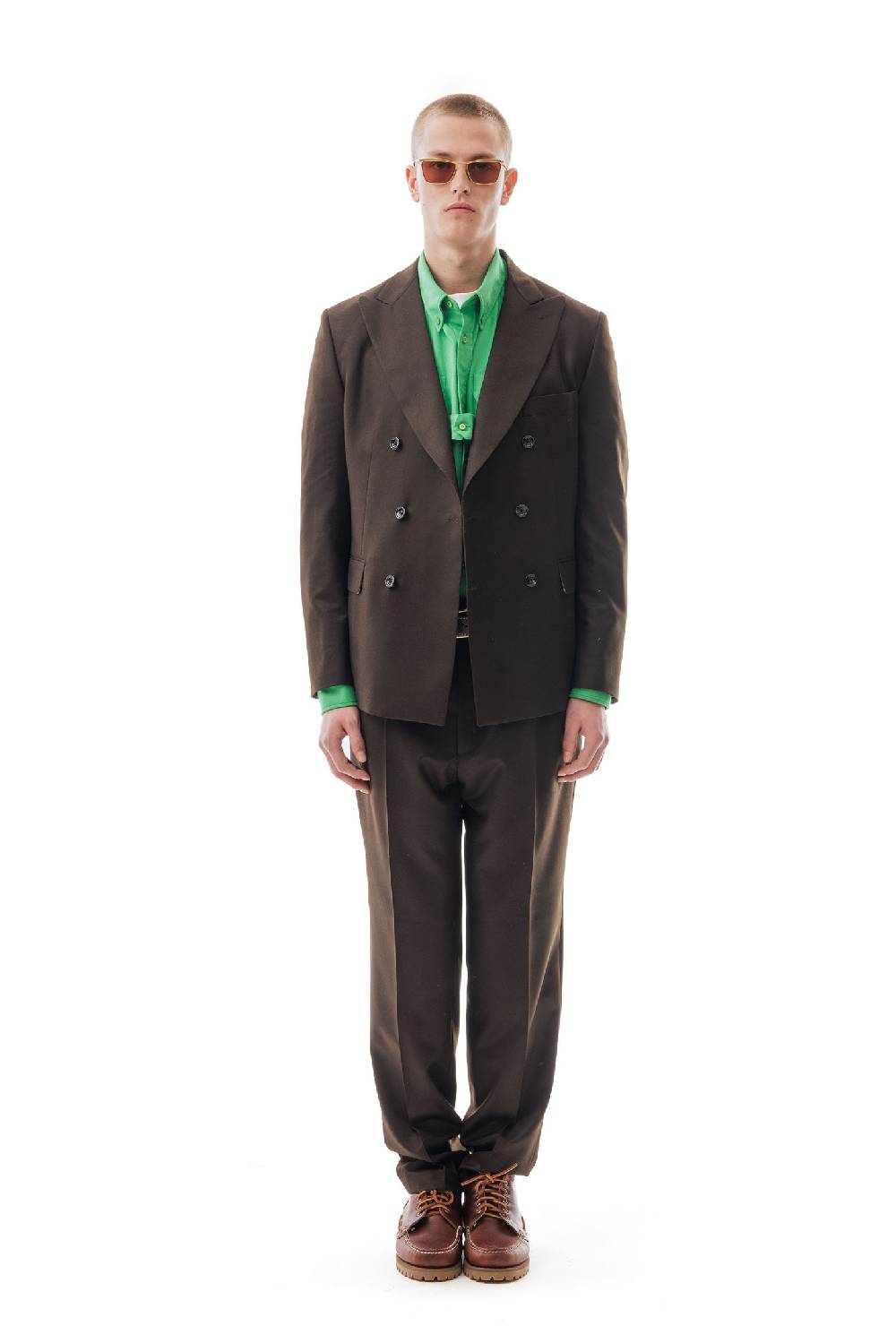 Lc23 Flannel Dark Brown Blazer Saldi Di Fabbrica