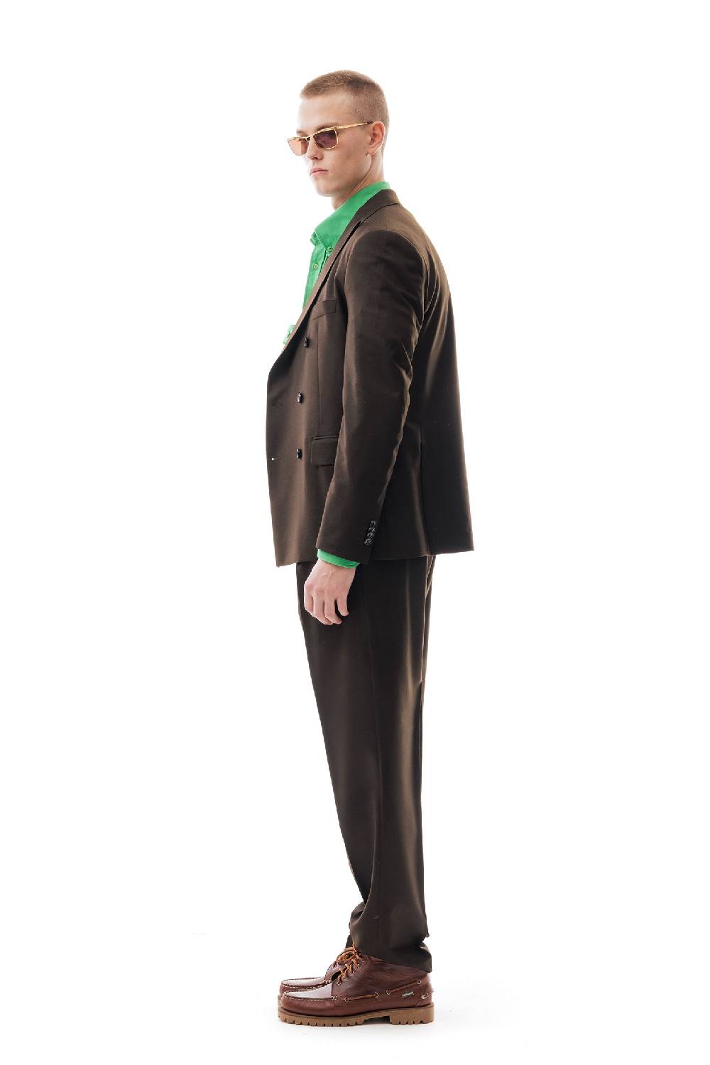 Lc23 Flannel Dark Brown Blazer Saldi Di Fabbrica
