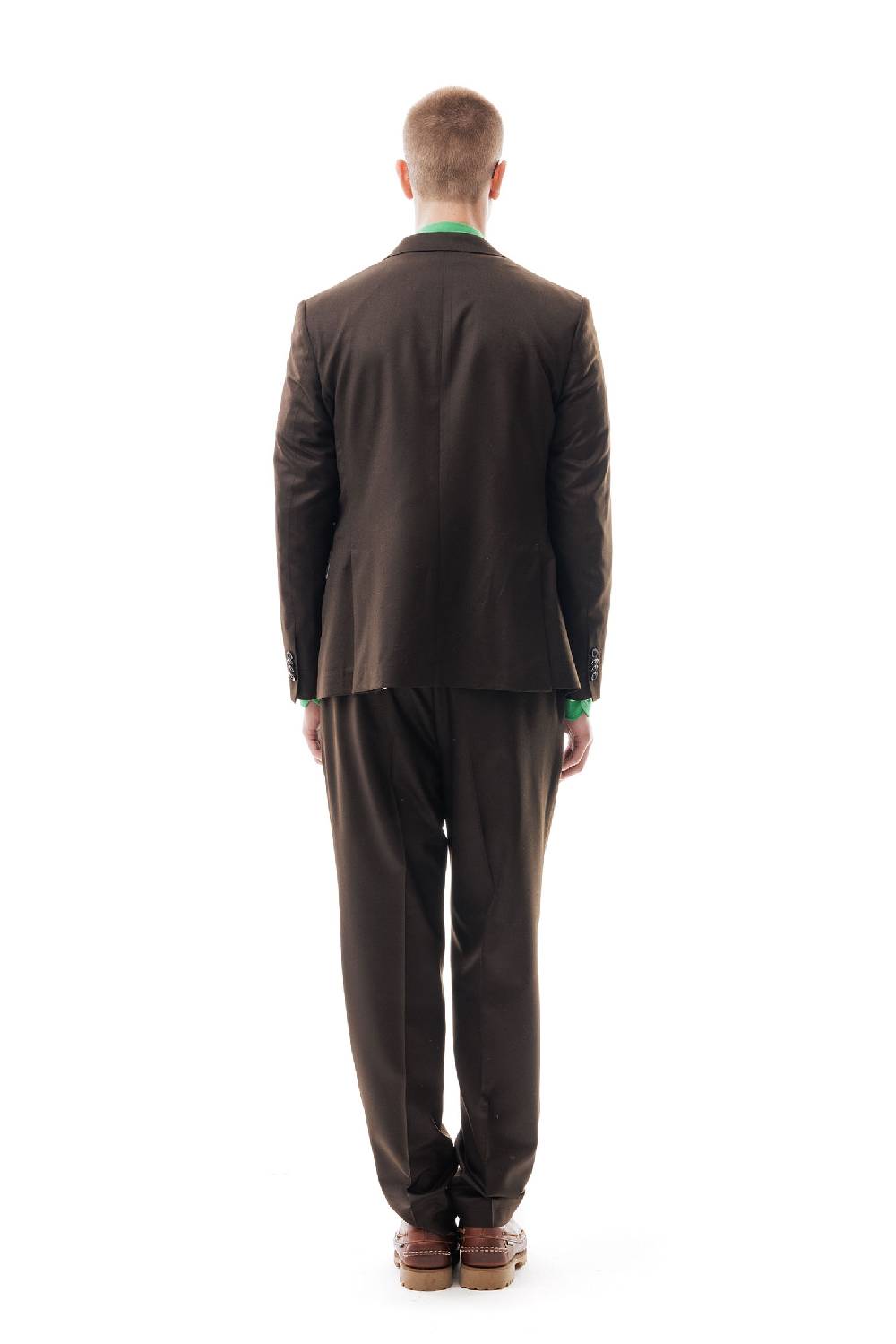 Lc23 Flannel Dark Brown Blazer Saldi Di Fabbrica