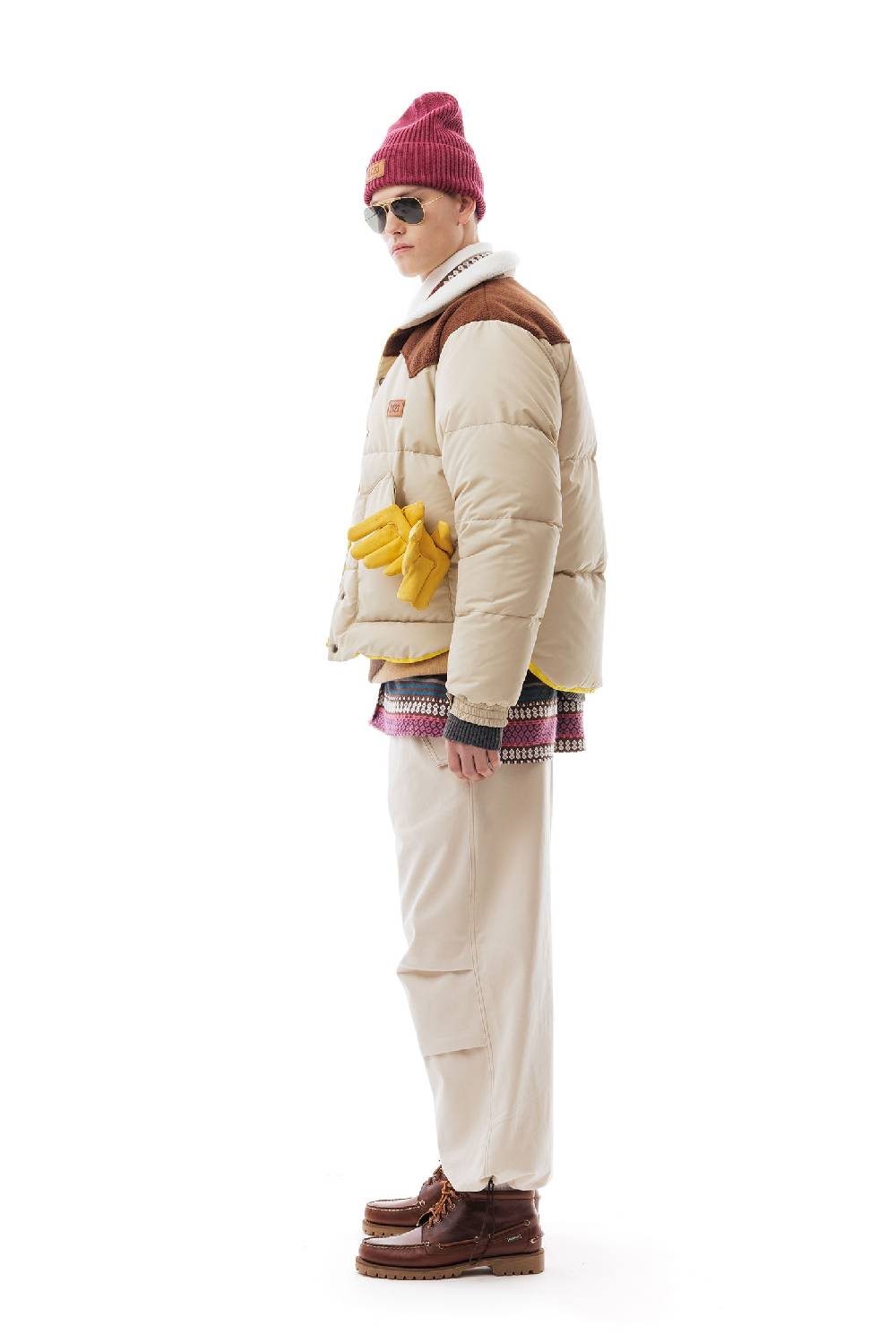 Lc23 Paneled Down Jacket Beige 2025