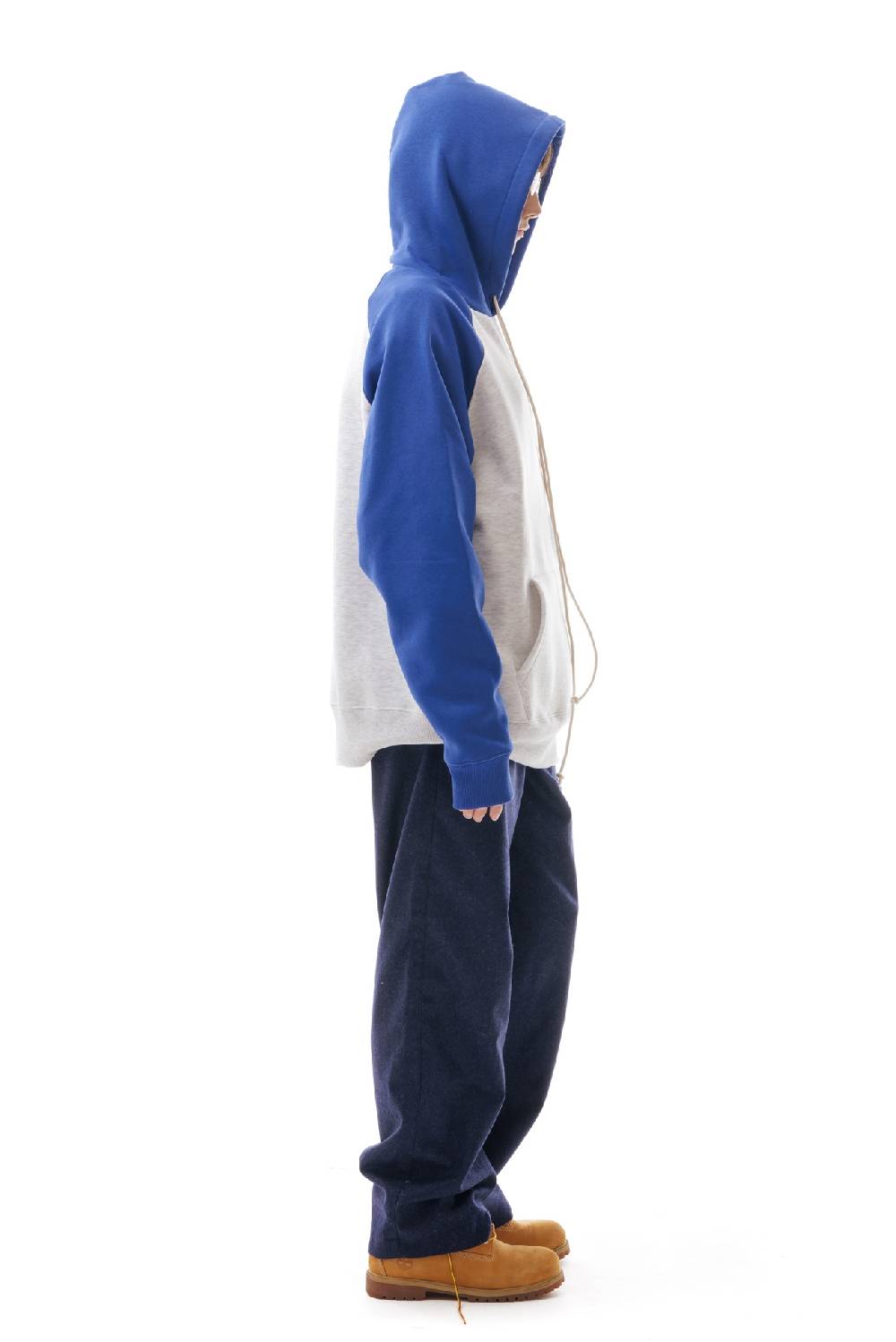 Lc23 Bicolor Hoodie Grey/Blue Nuovo