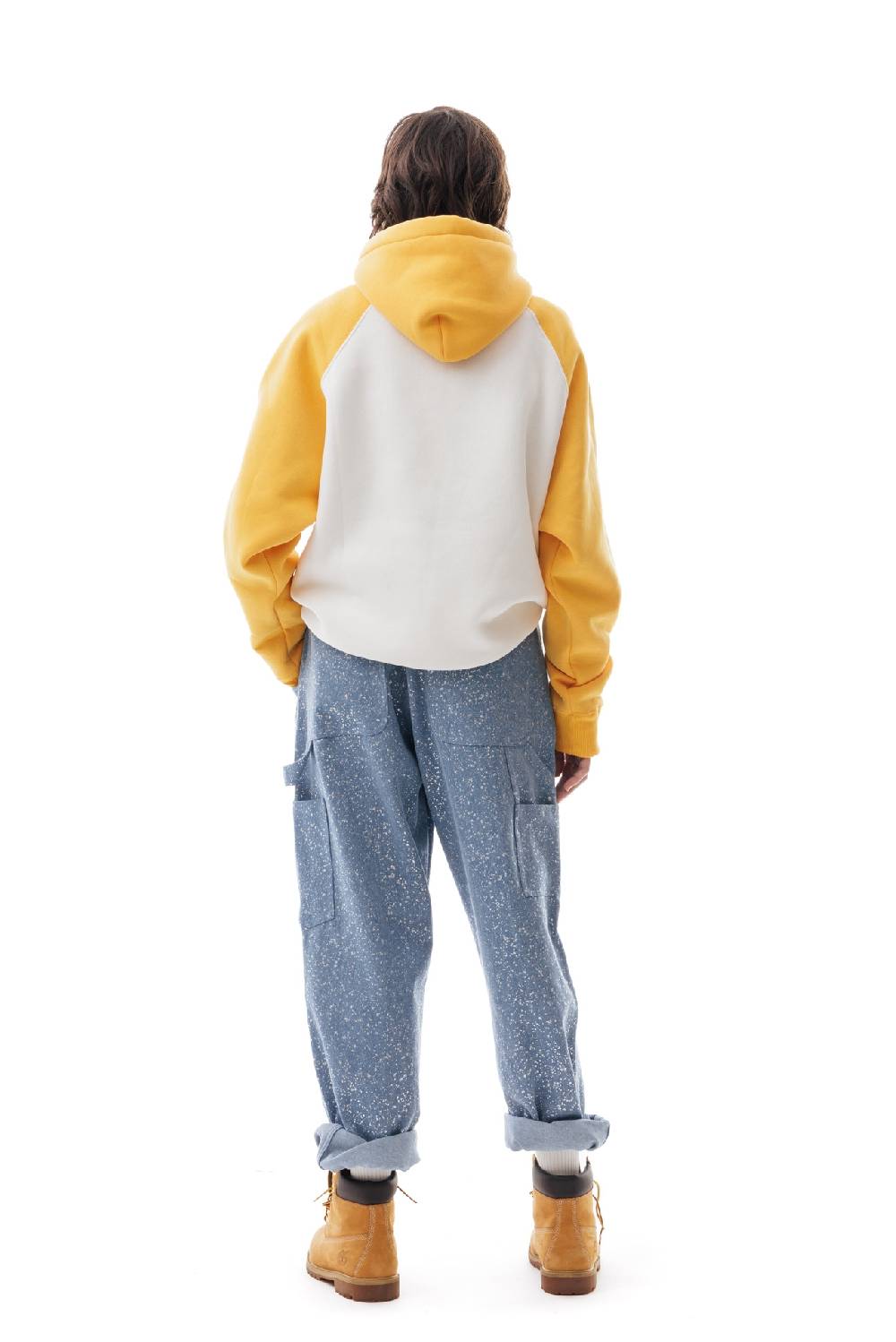 Lc23 Bicolor Hoodie Cream/Yellow Online