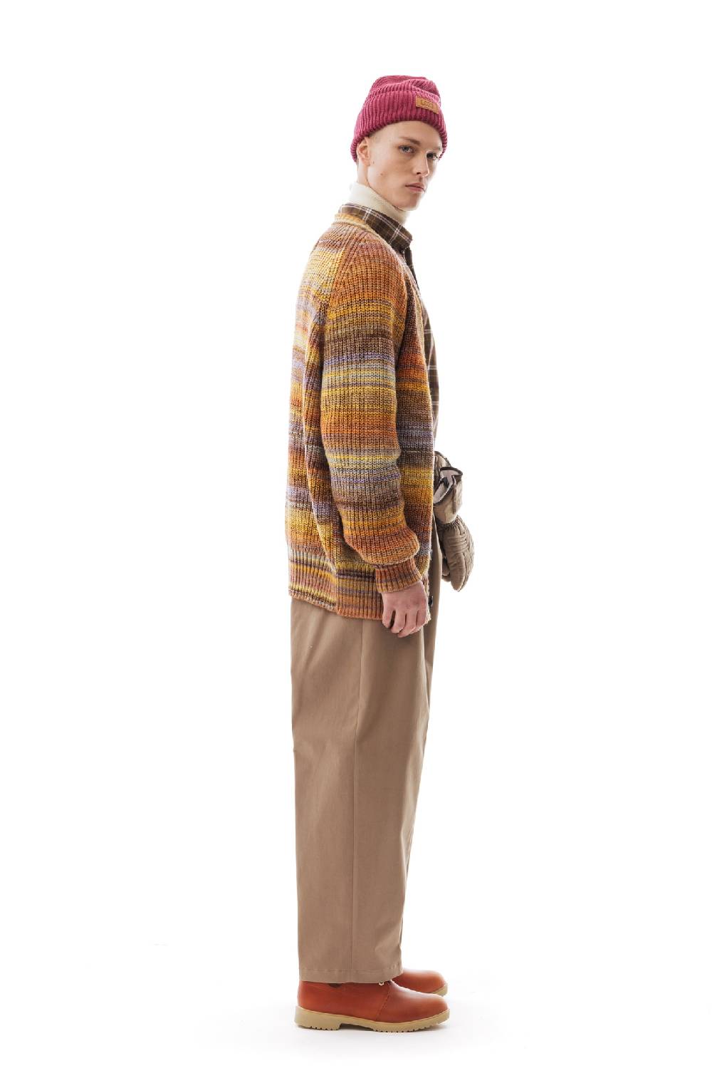 Lc23 Multicolor Cardigan Yellow/Orange Promozione