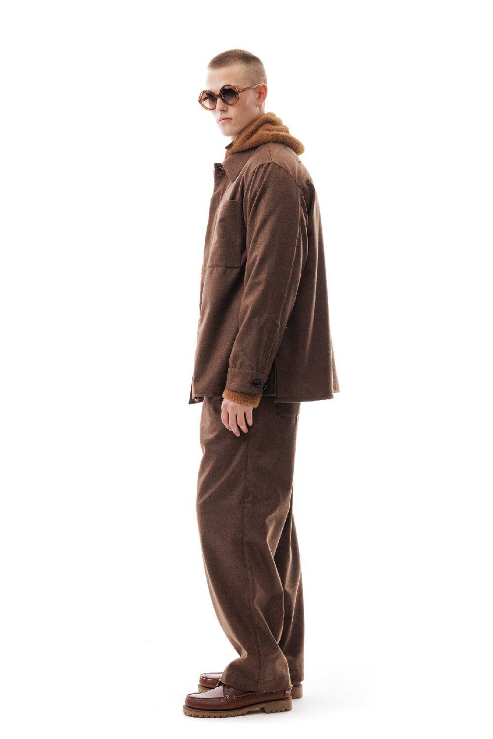 Lc23 WR Wool Overshirt Brown Fino Al -60%
