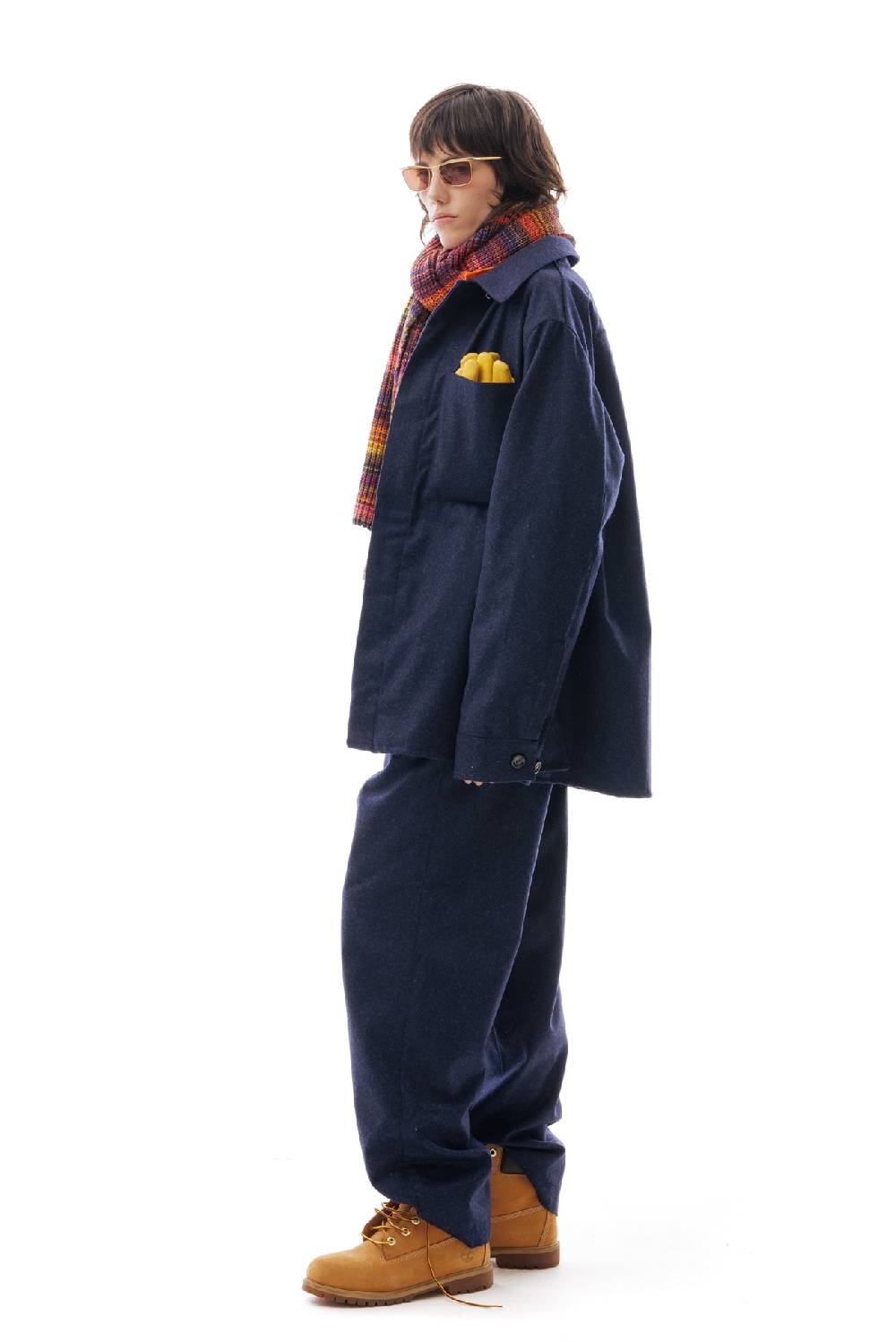 Lc23 WR Wool Overshirt Navy Shopping Online
