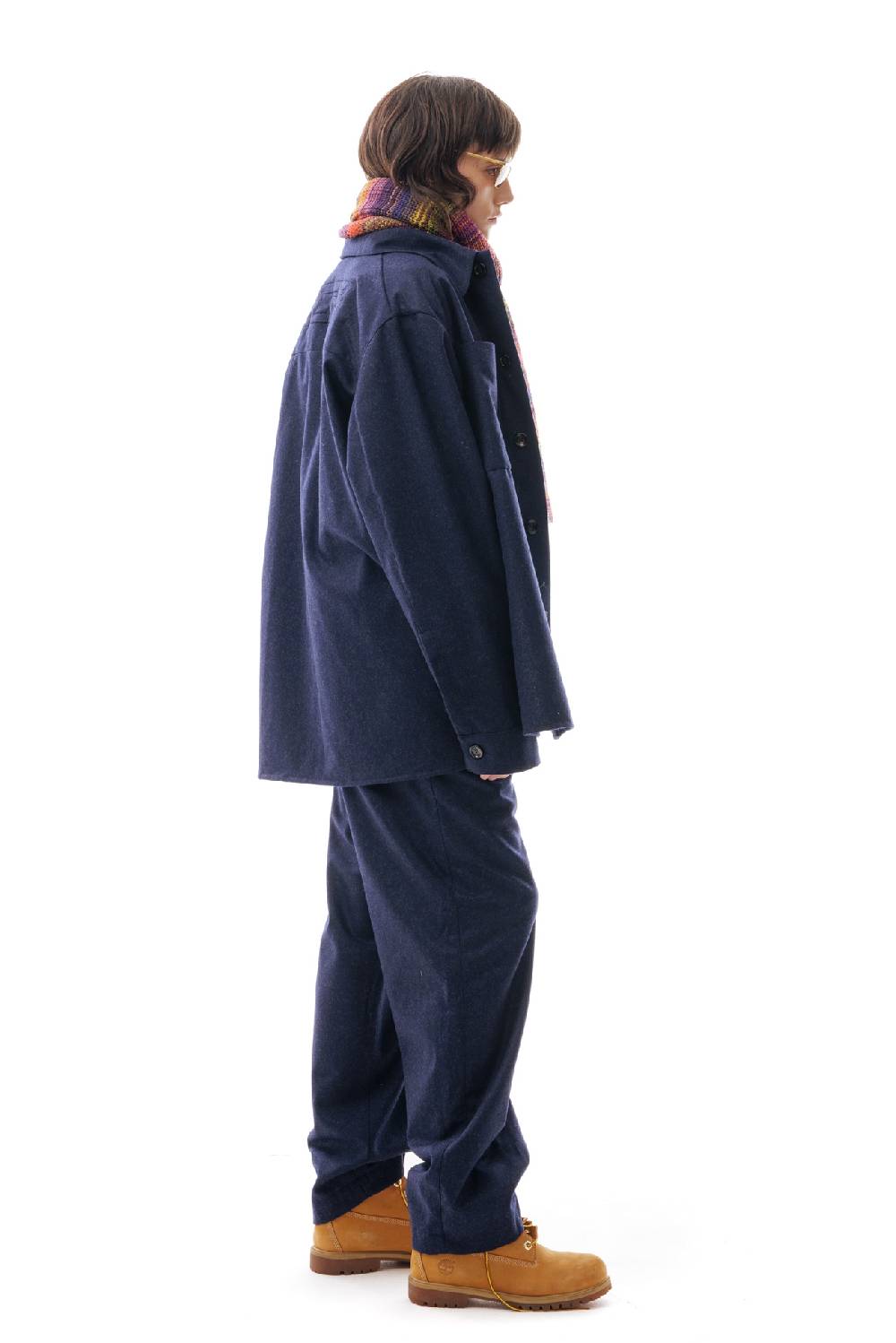 Lc23 WR Wool Overshirt Navy Shopping Online