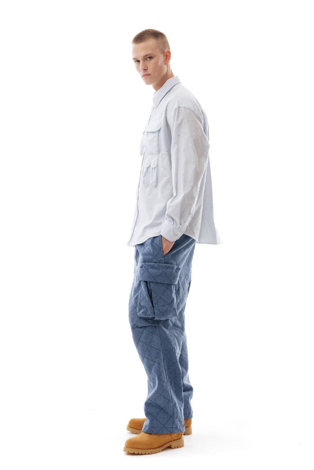 Lc23 Flannel Multipocket Shirt Blue Sottocosto