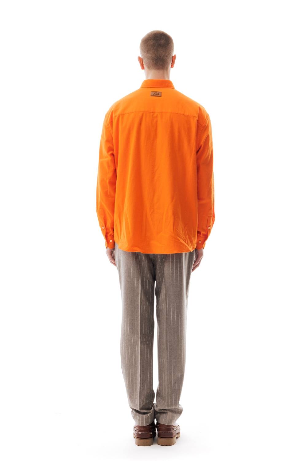 Lc23 Flannel Multipocket Shirt Orange Convenienza