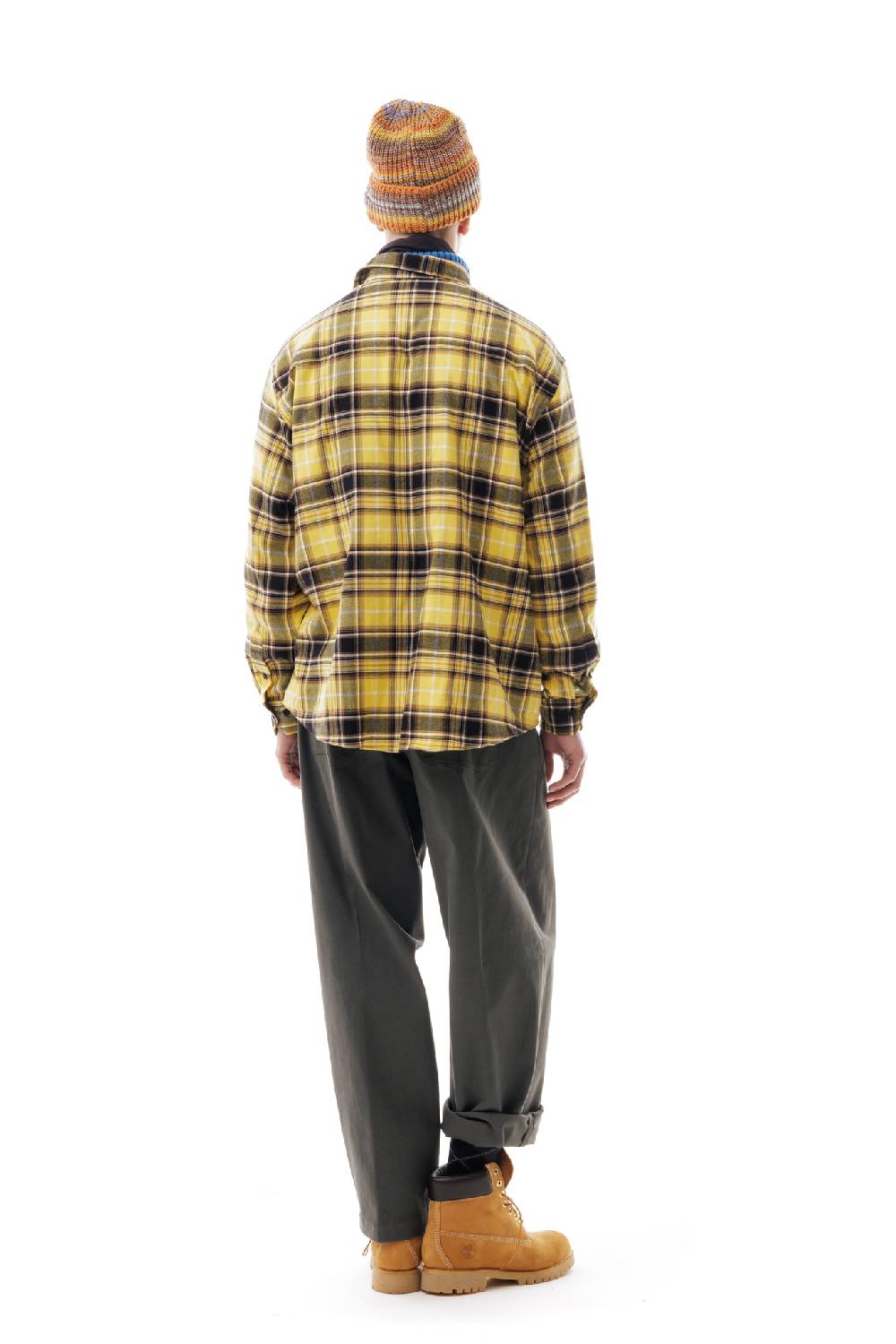 Lc23 Flannel Check Shirt Yellow/Grey Online