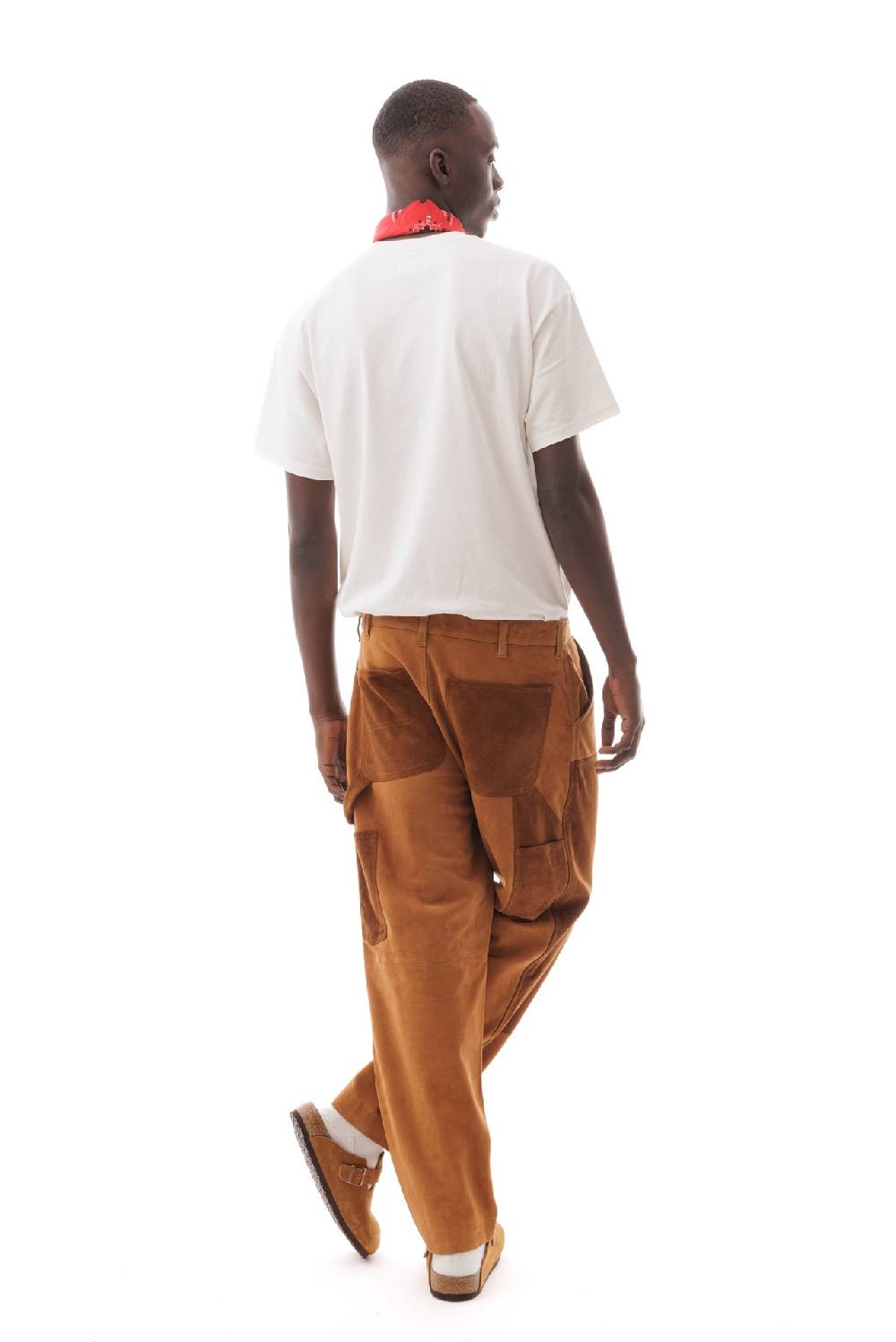 Lc23 Suede Work Trousers Camel Negozio