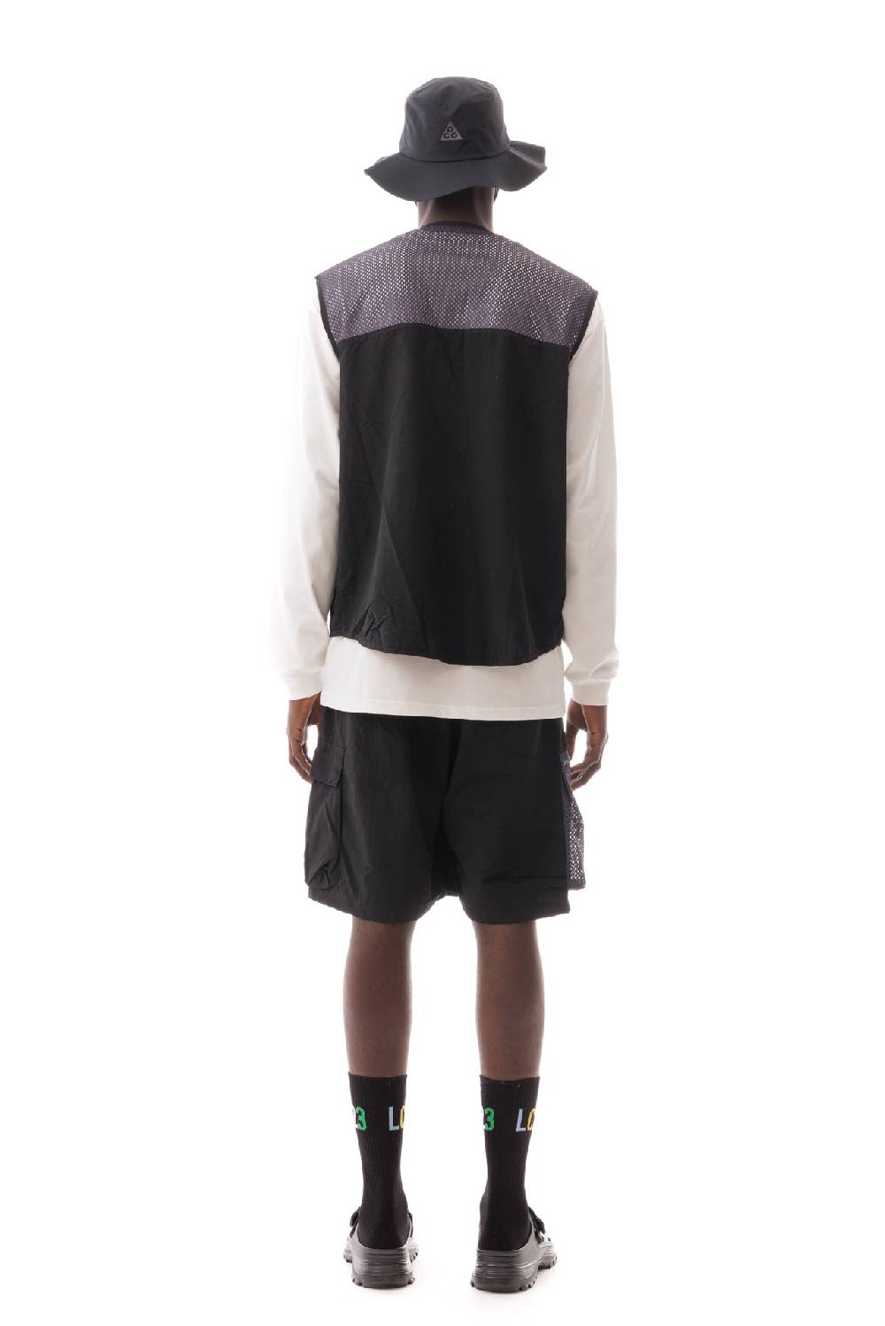 Lc23 Nylon Multipocket Vest Black Qualità