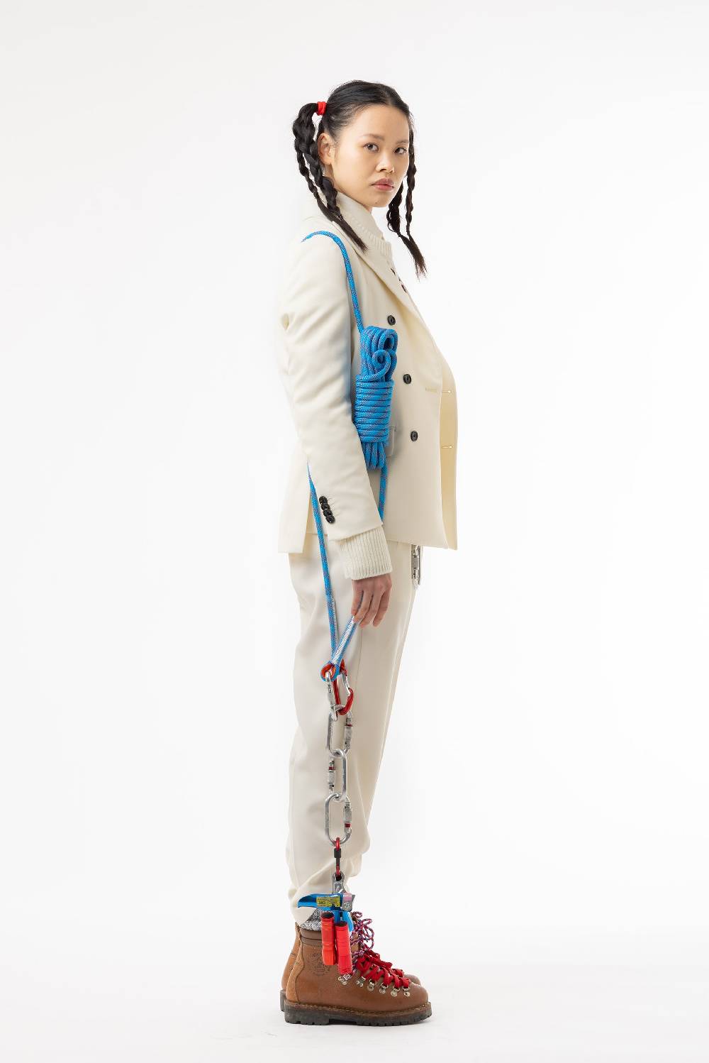 Lc23 Marzotto Wool Cream Blazer Hotsell