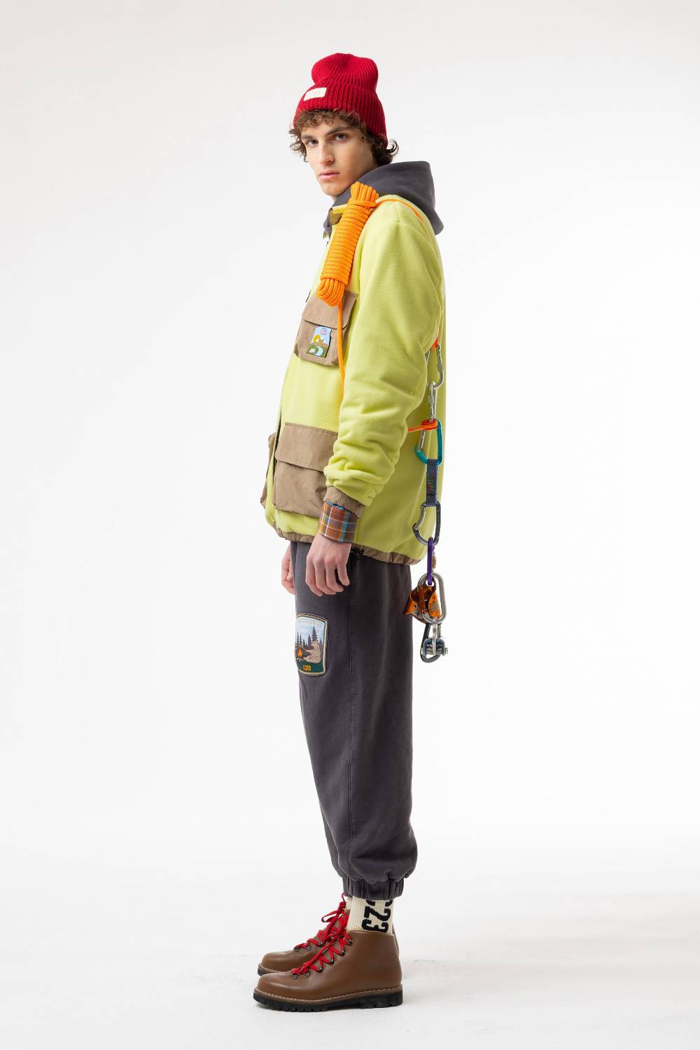Lc23 Polartec Sherpa Jacket Yellow Nuova