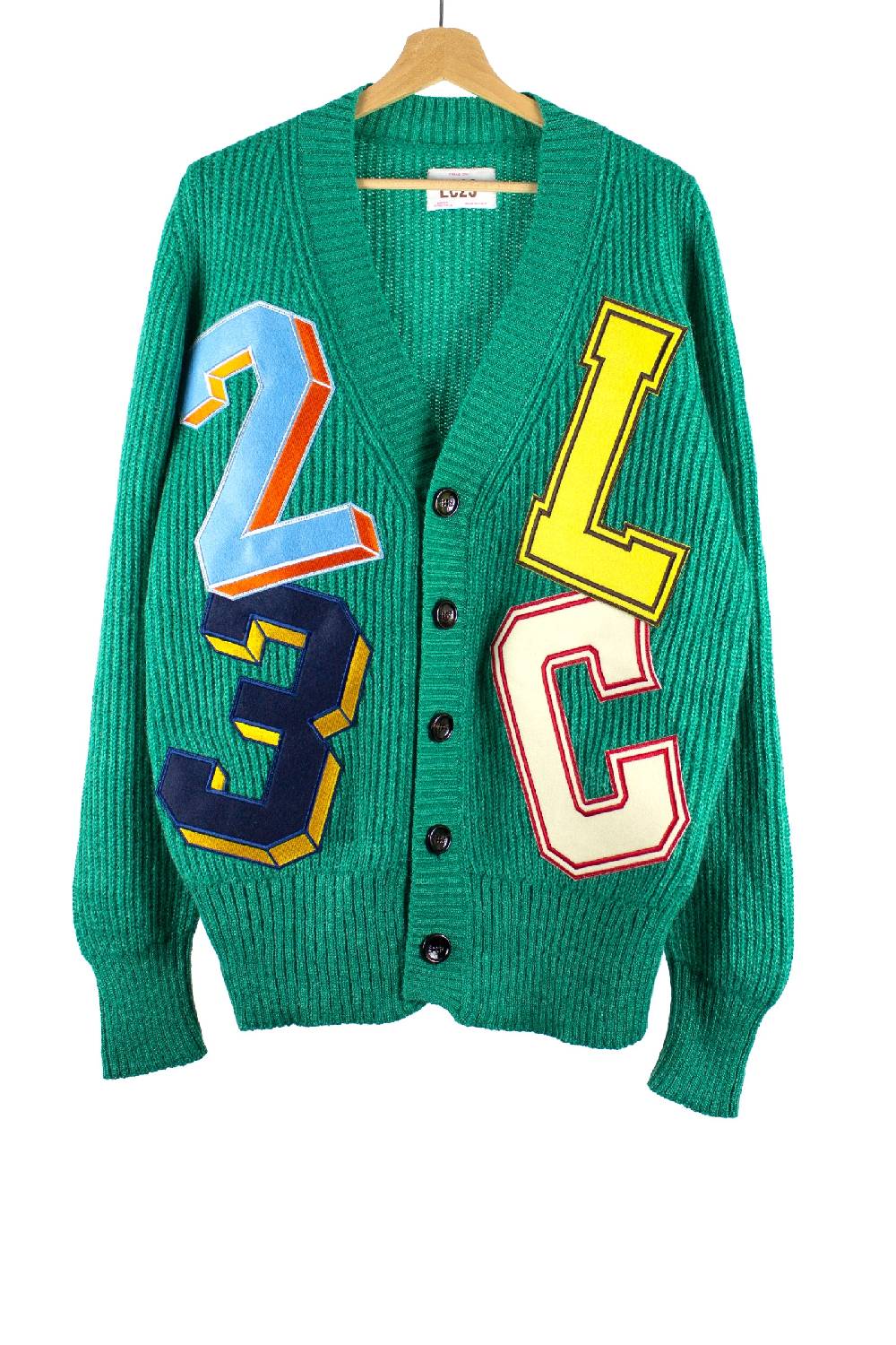 Lc23 Patch Cardigan Green 2025