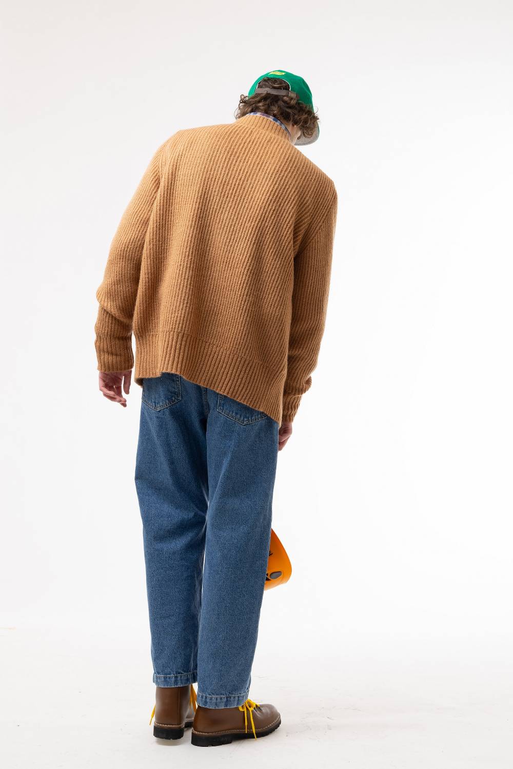 Lc23 Patch Cardigan Camel In Linea
