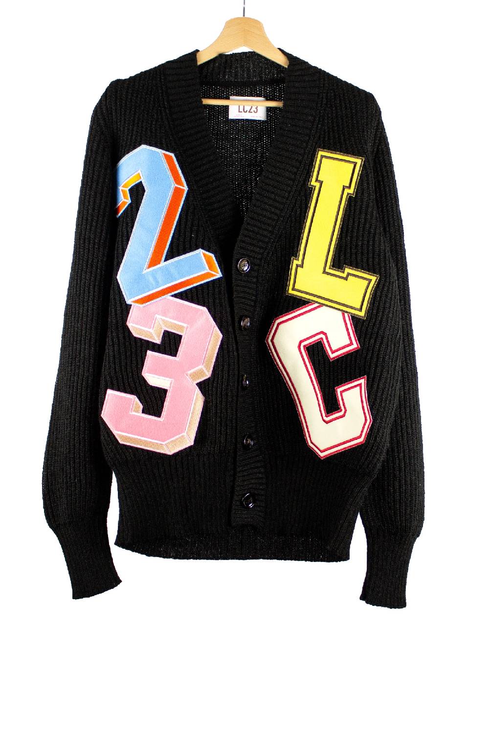 Lc23 Patch Cardigan Black 2025