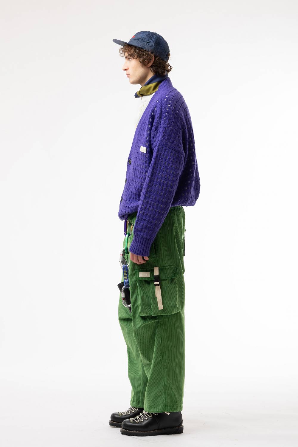 Lc23 Perforated Cardigan Purple Qualità
