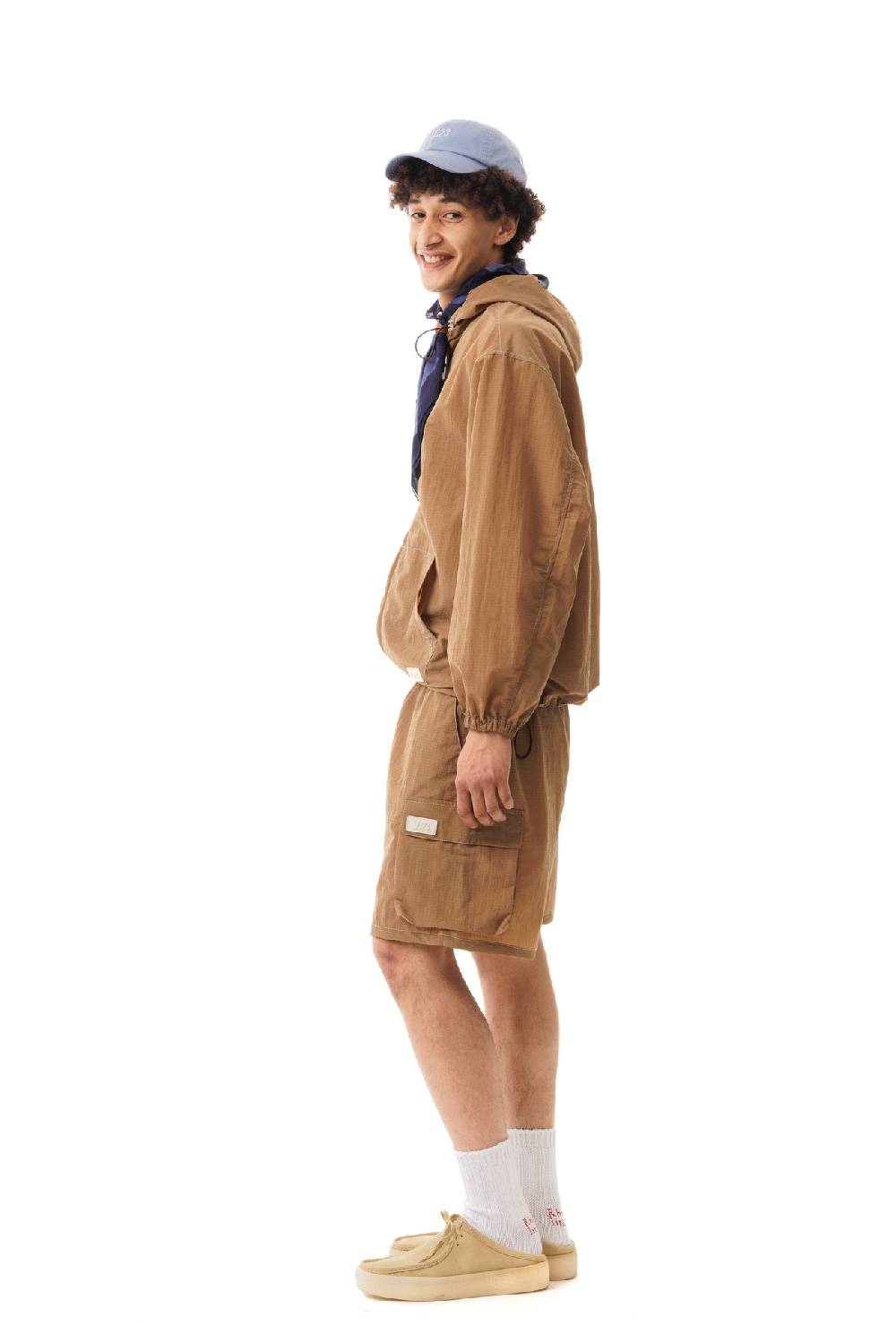 Lc23 Nylon Cargo Shorts Brown Presa