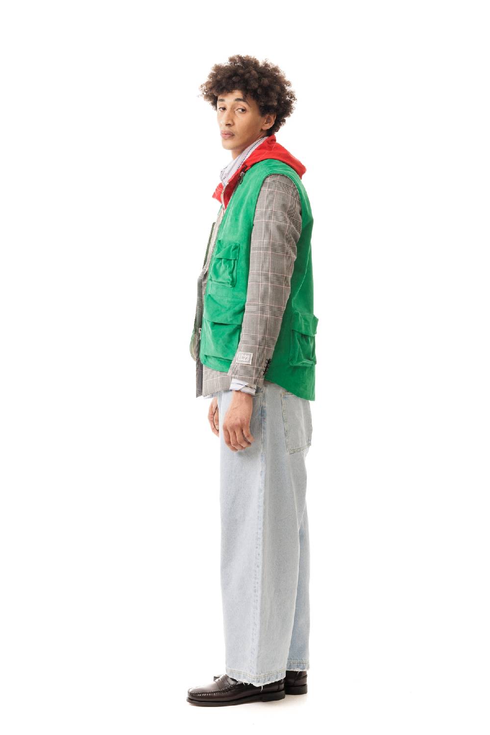 Lc23 Multipocket Suede Vest Green Hotsell
